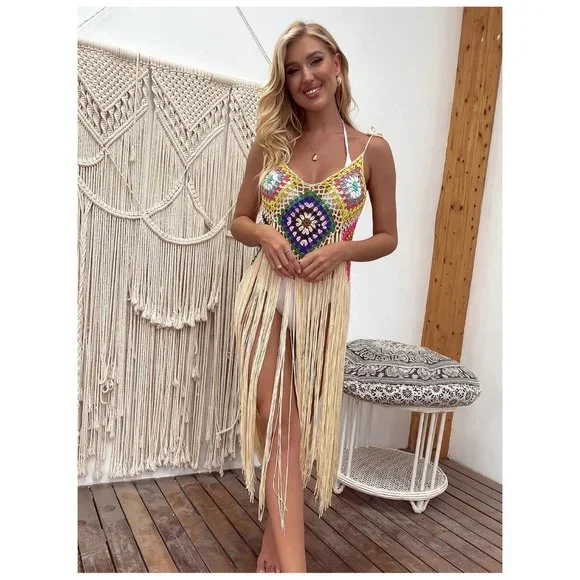 SHEIN | Crochet Fringe Hem Top | NWT - Picture 4 of 7